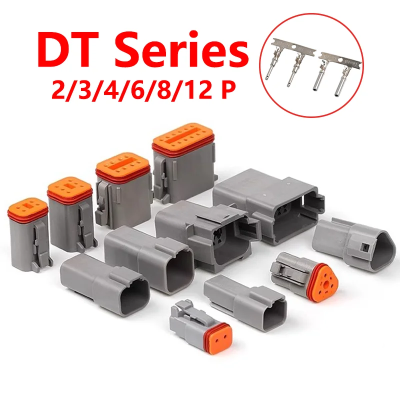 Deutsch dt 12 Pinos Auto Conector Impermeável Plugue Elétrico Macho e Fêmea Selado Dt062s Dt04-2p Conjunto Conjuntos 10 Conjuntos