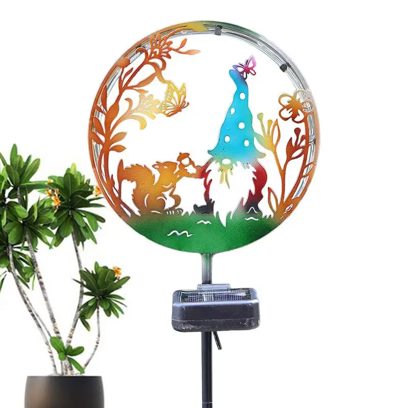 

Ландшафтные фонари для дорожек, водонепроницаемые садовые светодиодные фонари на солнечной батарее, автоматическое ВКЛ./ВЫКЛ., садовые фонари для двора, газона, белки, бабочки