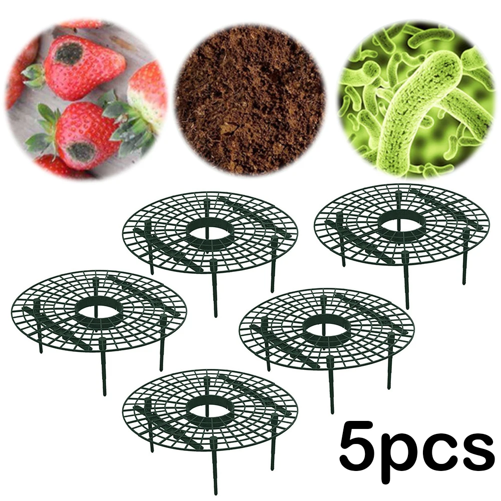 Strawberry Supports with 4 Sturdy Legs Vegetable Growing Rack Keep Berries Clean Balcony Planting Rack Garden Tools