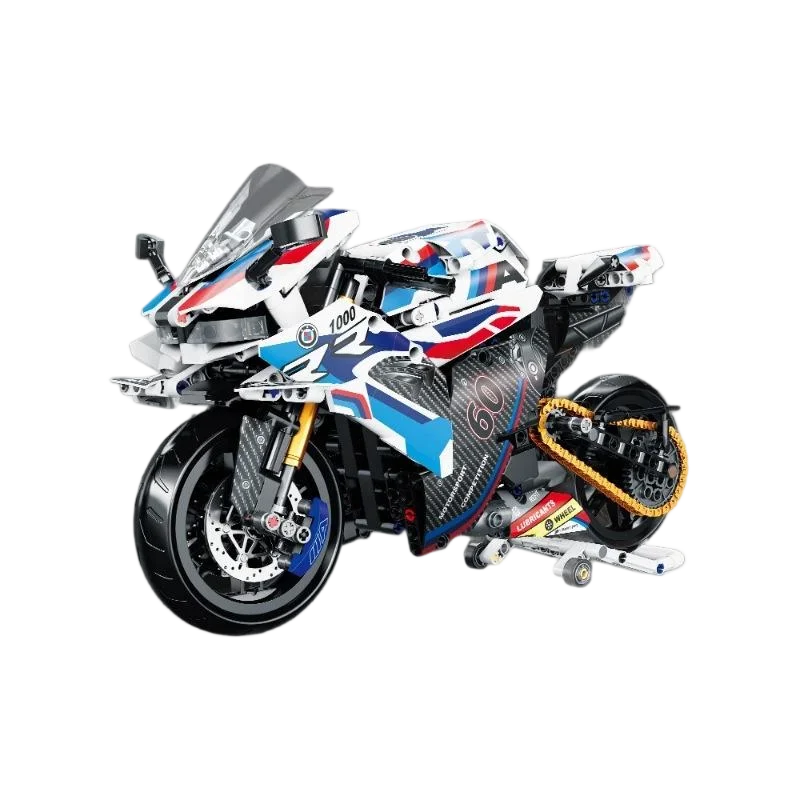 Adult Classic 1:8 Motorbike High-Tech Model Building Blocks Set Unique Motorcycle Bricks Toy Gift for Vehicle Enthusiasts