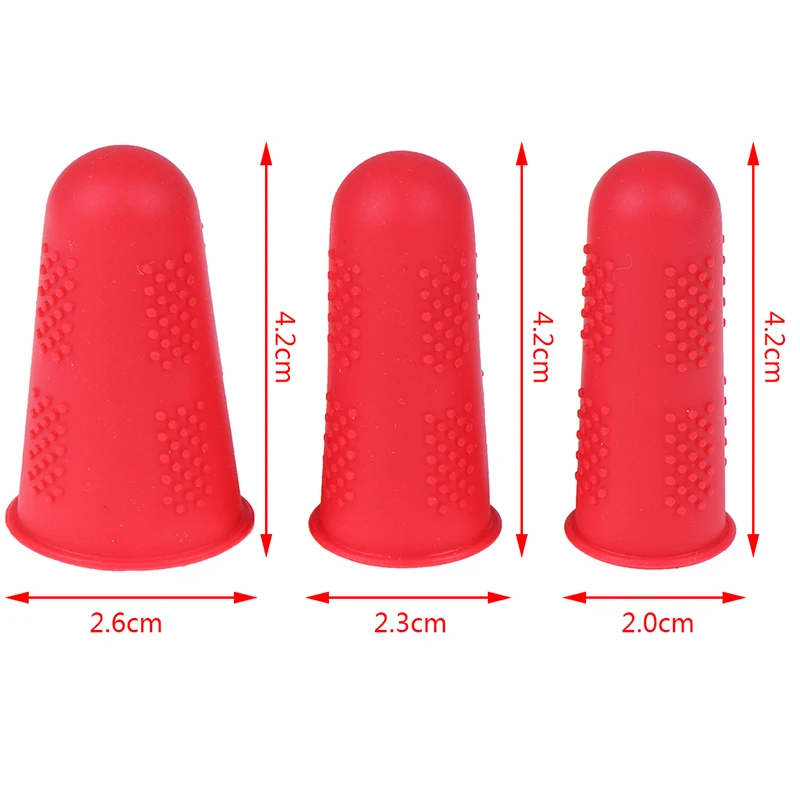 Finger protector finger guard 3pcs/set Silicone Finger Protector Sleeve Cover Anti-cut Heat Resistant Anti-slip Fingers Cover For Cooking Kitchen Tools