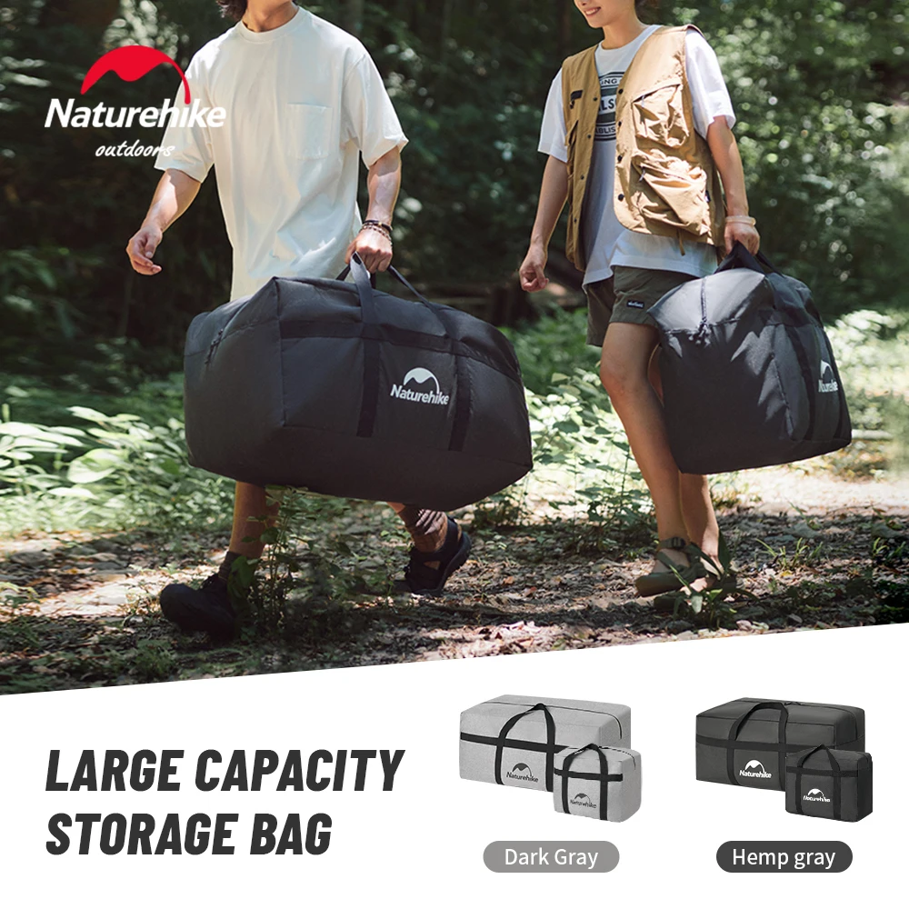Storage Bag Naturehike Folding 45L 100L Carry Bag Camping Accessories Travel Bag for Family Outdoor Activities