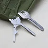 1PC Multi Function Folding Tool Keychain Opener Screwdriver EDC 6 In 1 Utility Outdoor Survival Rescue Pocket Plier KeyRing Tool 6