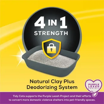 4-in-1 Clumping Cat Litter, Odor Control, Low Dust, 20 lb. Jug 2