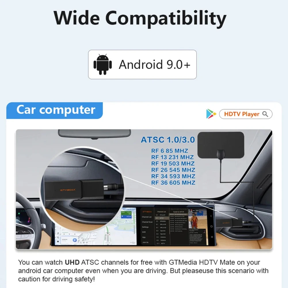 HDTV Ʈ USB ̴ TV Ʃ ƽ, ATSC3.0/1.0   ȣ USB  TV Ʃ, ȵ̵ ȣȯ TV ù