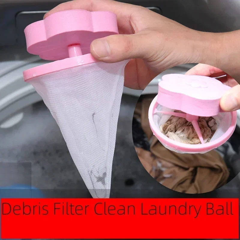 New Washing Machine Hair Removal Catcher Filter Mesh Pouch Cleaning Balls Bag Dirty Fibers Collector Filter Laundry Ball Discs