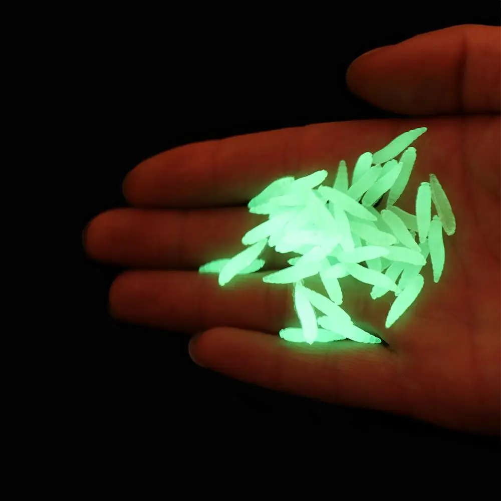 50Pcs Hot Silicon Excellent Toughness Worm Fishing Bait Bionics Soft Lures Road Asia Bait Maggots Shape Tackle