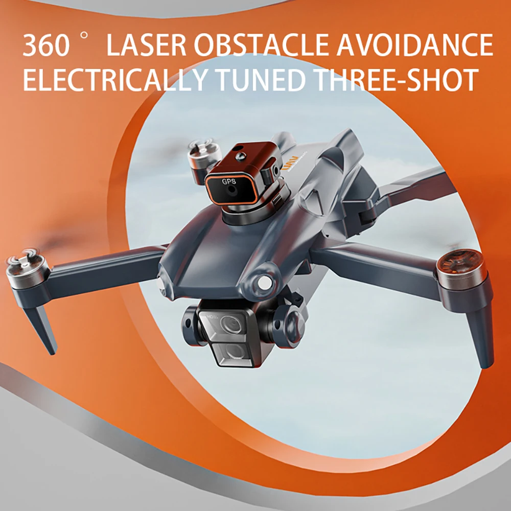 2024 전문가용 FPV 드론, 4K HD ESC 3 카메라, GPS 360 ° 레이저 장애물 회피, 브러시리스 접이식 쿼드콥터, P25, 신제품