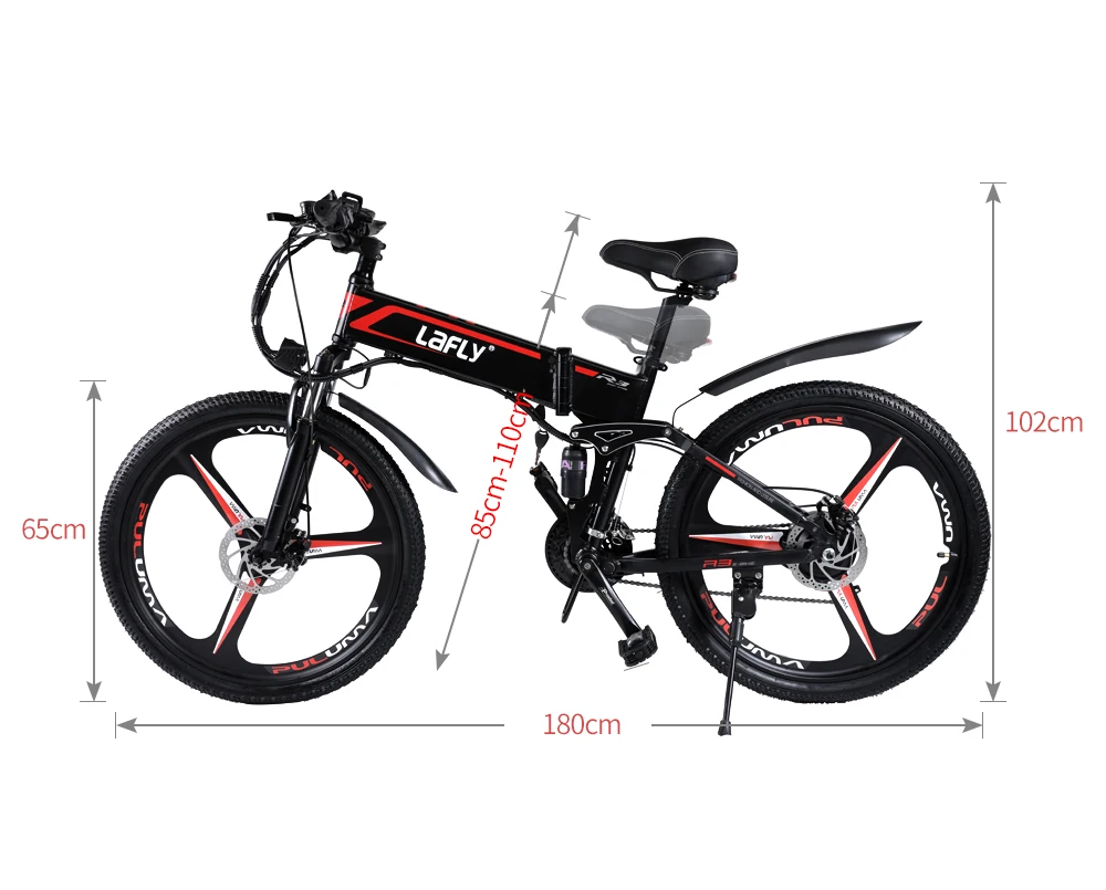 Lafly E-bike 電動自転車 1000W 48V 15ah
