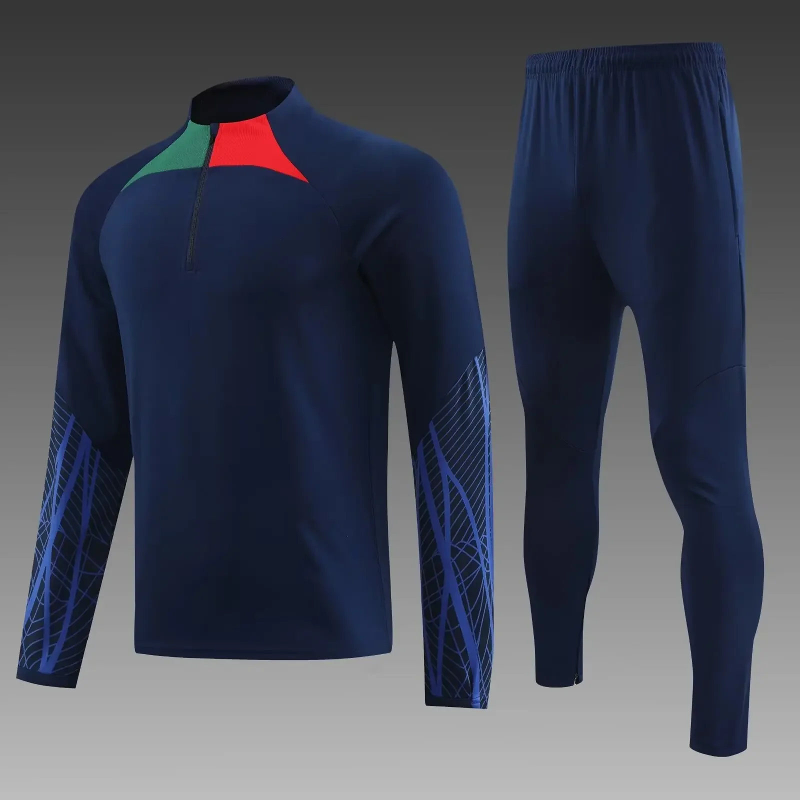 Sports set suit football Jacket Jerseys baseball Kit Tops trousers for American men kids