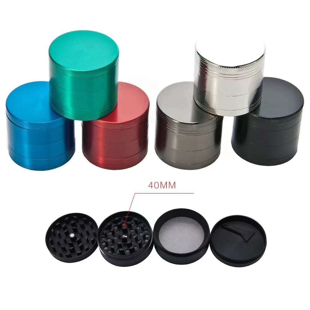 4 Layers Mini Cute 40mm Herbal Tobacco Grinder Smoking Zinc Alloy Metal