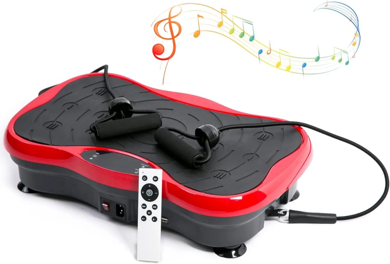 

EHUPOO Whole Body Vibration Platform Machine,Vibrating Weight Loss Home Gym Fitness Workout Equipment with Resistance Bands.