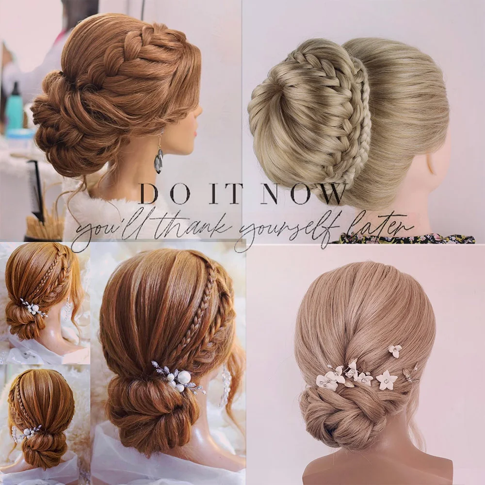 80cm Female Mannequin Head with Synthetic Hair For Practice Hair Braiding Hairstyles Dolls Hairdressing Styling Training Head