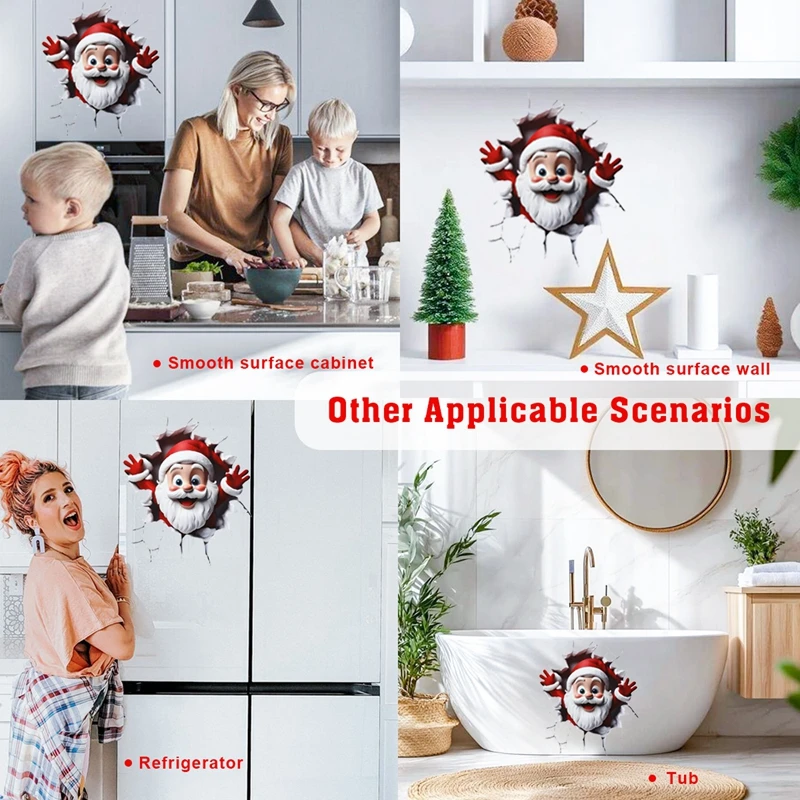 Christmas Toilet Sticker - Merry Xmas Decoration for Home 2025-2026