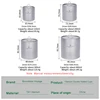 Boundless Voyage Titanium Double Walled Cups with Lid Stackable Metal Tea Coffee Drinking Mug Outdoor Portable Drinkware 2