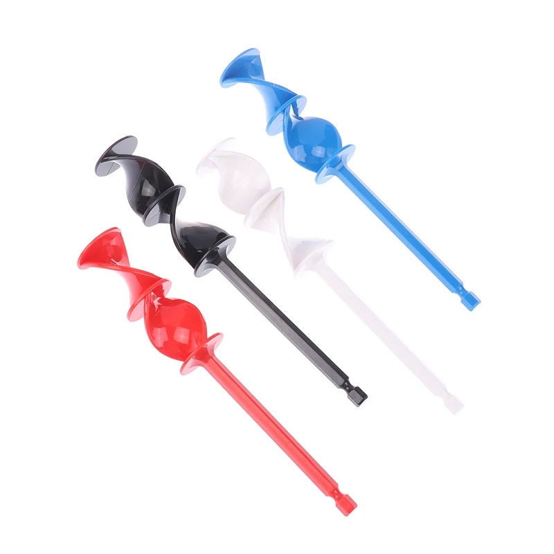 1PC Mixer Helix Design Paint Stirring Rod Drill Attachment Stirrer Paddle Drill Mixing Tool