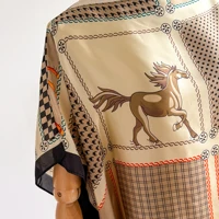 Robe Kaftan Élégante en Soie Imprimée pour Femme Musulmane, Nouvelle Mode Africaine Longue Abaya Koweïtienne Oversize pour l'Été 2026 3