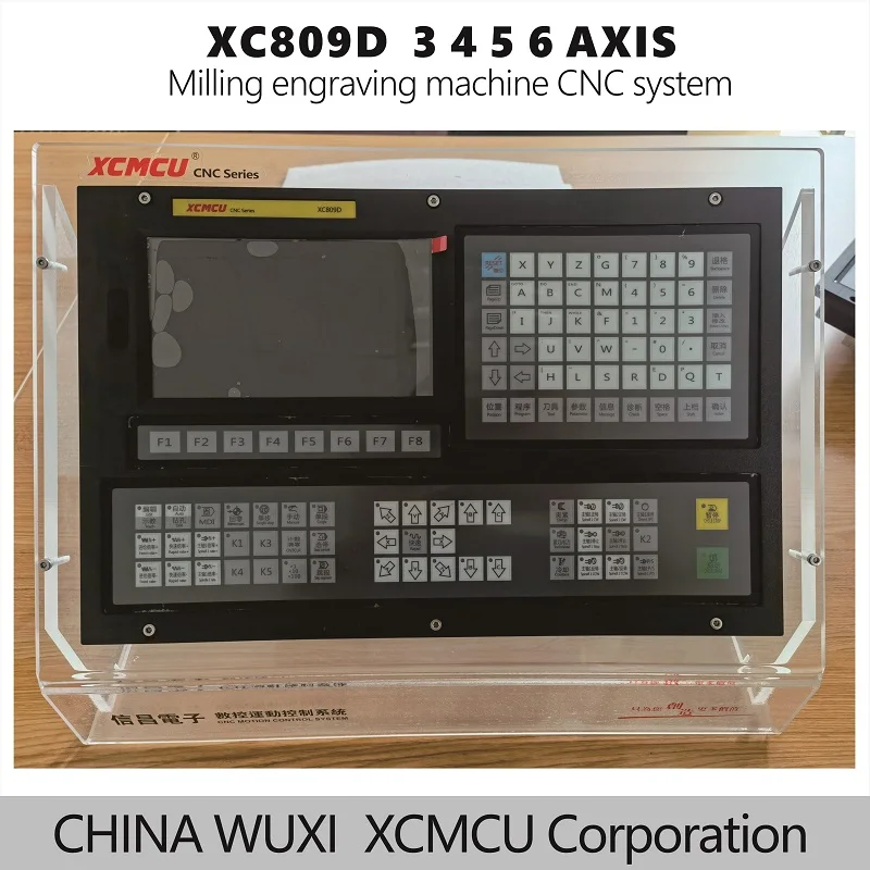 XCMCU XC809D 3/4/5/6 Axis USB CNC Control System FANUC G-code Support Offline Milling Boring Tapping Drilling Feeding XCMCU 3