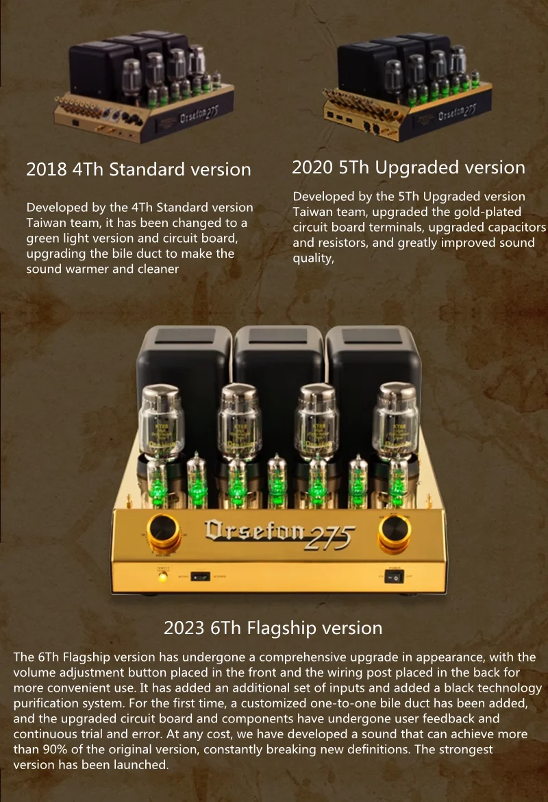 Clone Mcintosh MC275 Upgrade KT88*4 Tube Power Amplifier