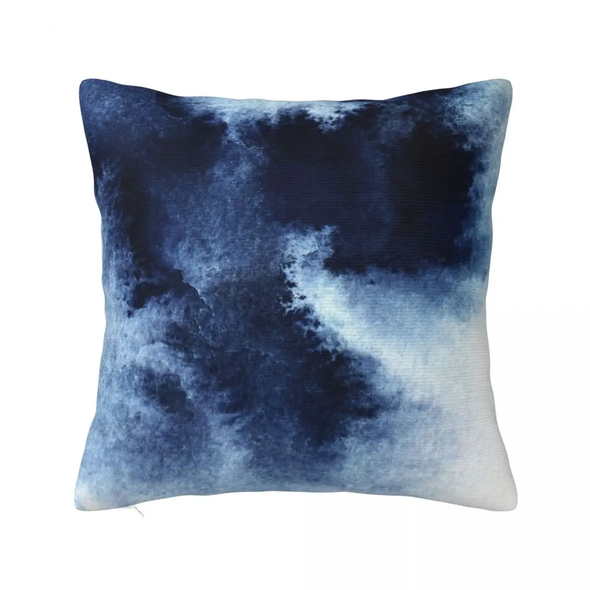

Indigo Nebula, Blue Abstract Painting Throw Pillow Anime Christmas Pillow Covers