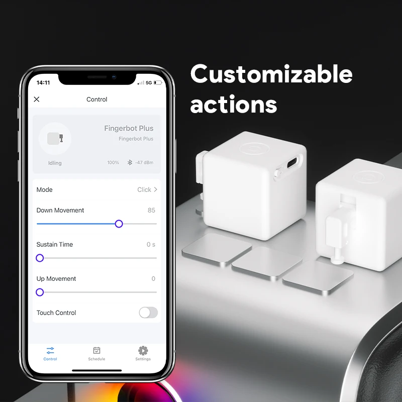 Tuya Bluetooth Smart Fingerbot Plus New USB Charge Version Switch Button  Pusher Arm Fingerbot Via Alice Alexa Google Home - AliExpress
