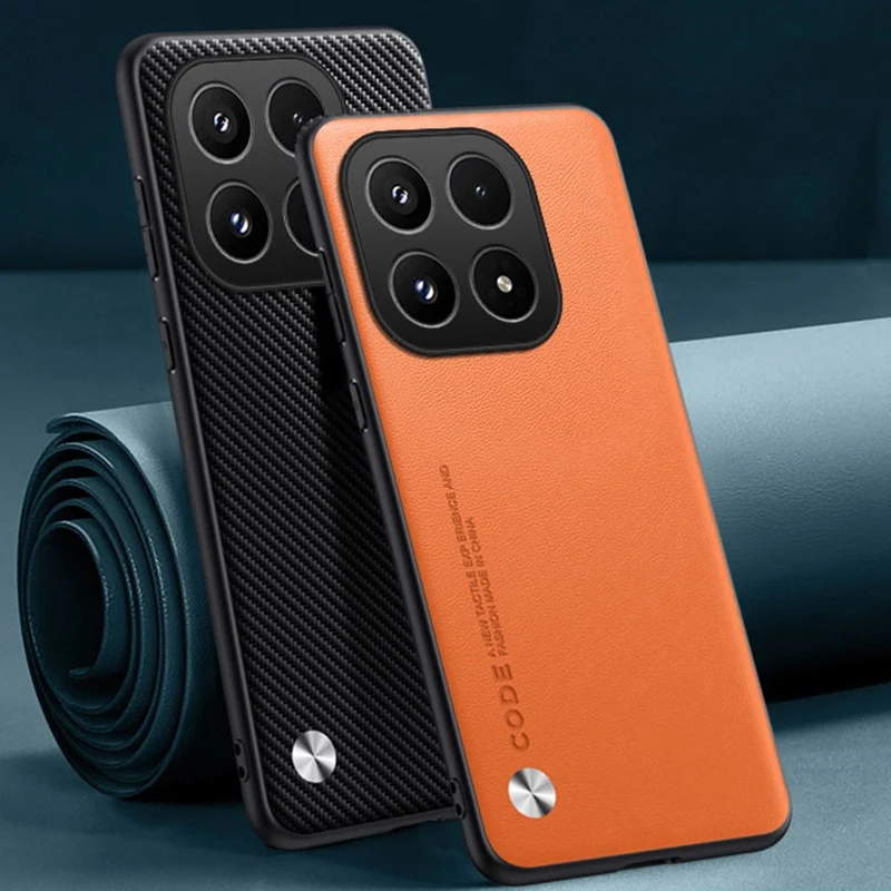 Luxury PU Leather Silicone Shockproof Phone Case - Full Protection Back Cover