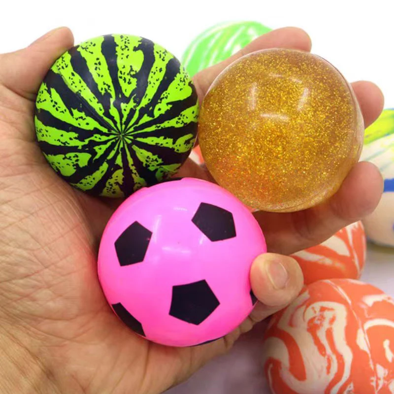 1Pcs Big Super Bouncy Rubber Ball 55MM Basketball Soccer Football Balle Rebondissante Funny Gifts For Kids Juguetes Divertidos
