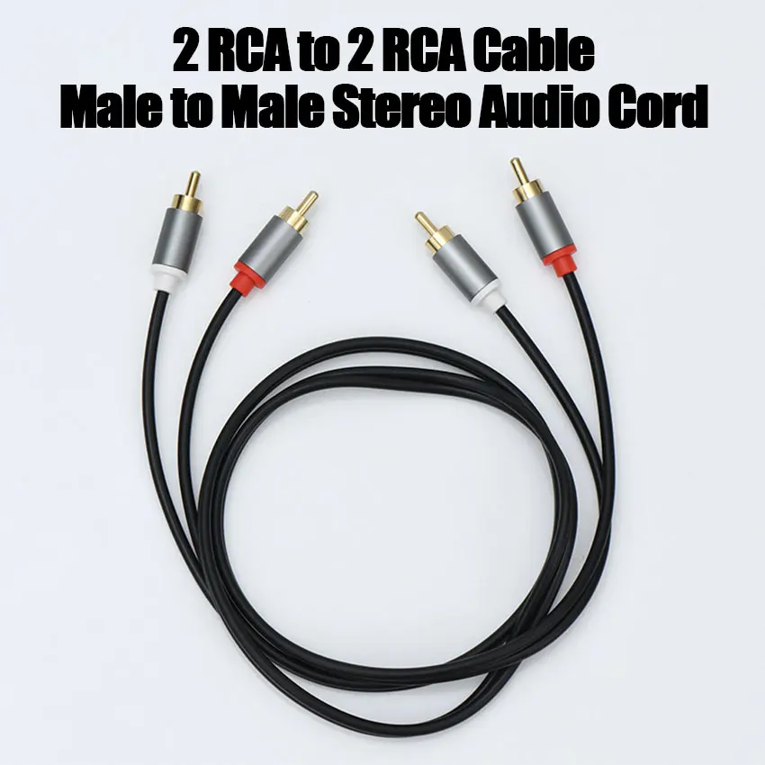 UGREEN Cable 2RCA de Audio Estéreo, Auxiliar Chapado en Oro para Home Theater, HDTV, Consolas de