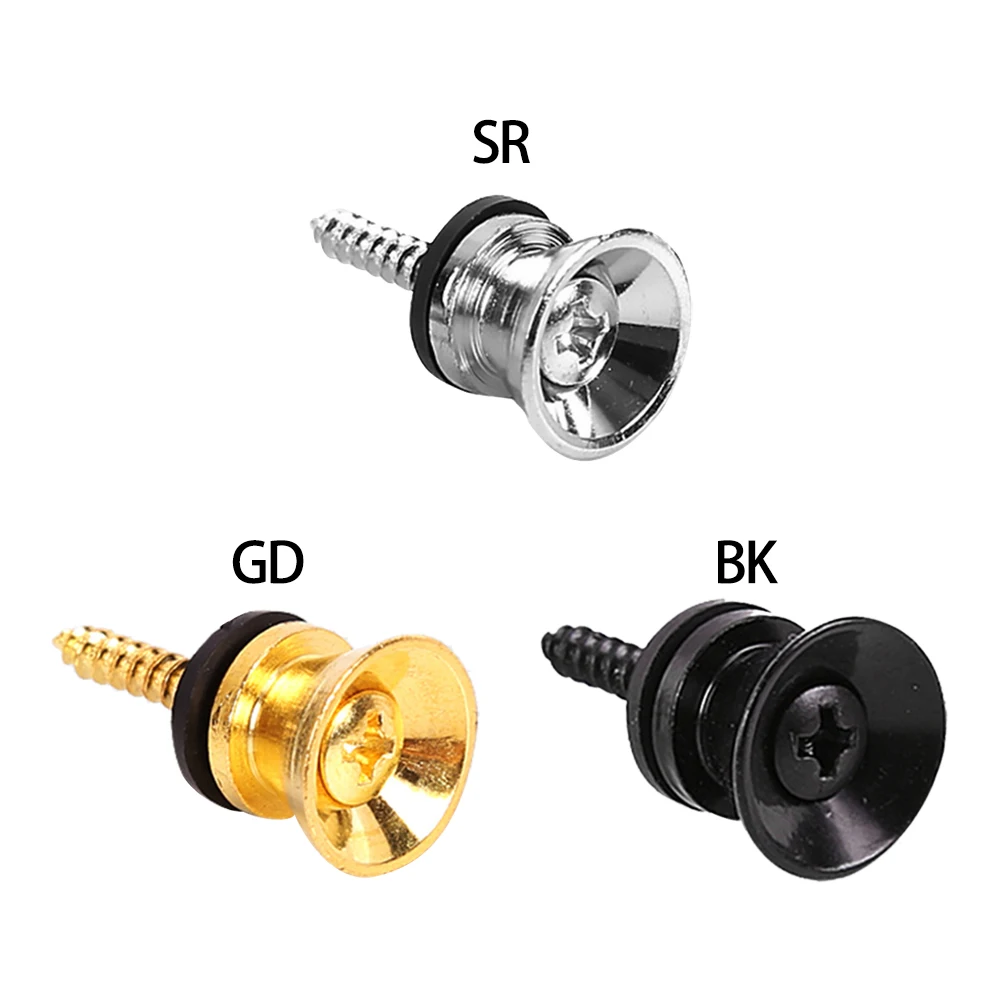 Description Picture 6 of item2Pcs Metal Guitar Strap Button Strap Fixing Pin With Fixing Screw Guitar Strap Lock Knob With Lock Classical Guitar