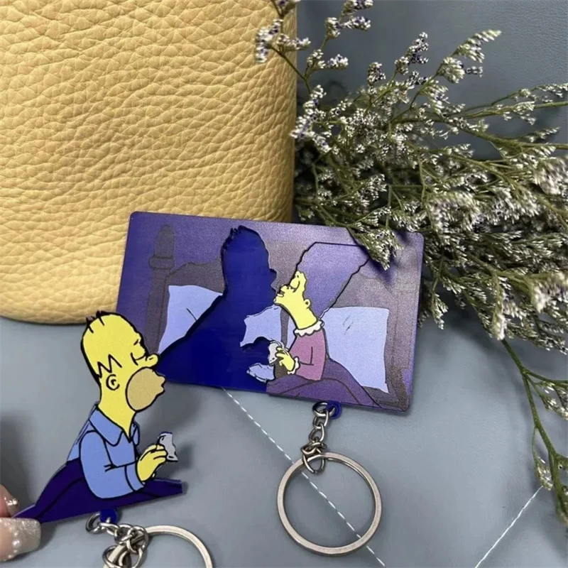 Sleek Wall-Mounted Key Holder & Decorative Keychain Hanger with Fun Pendant Design