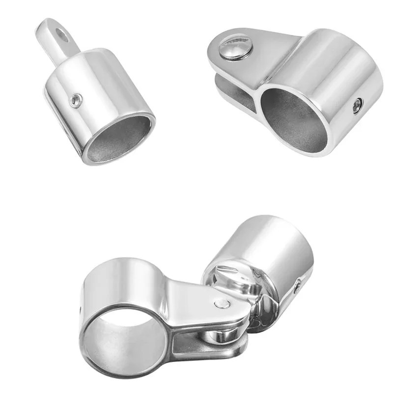 2-Pack 316 Stainless Steel Bimini Top Caps - 1" Inside Diameter For Marine Canopy Tubes