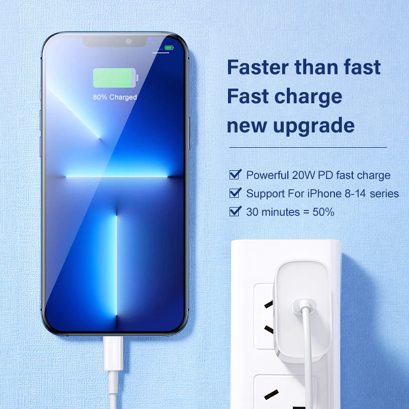 PD 20W Fast Charging USB-C Cable for iPhone and iPad Chargers