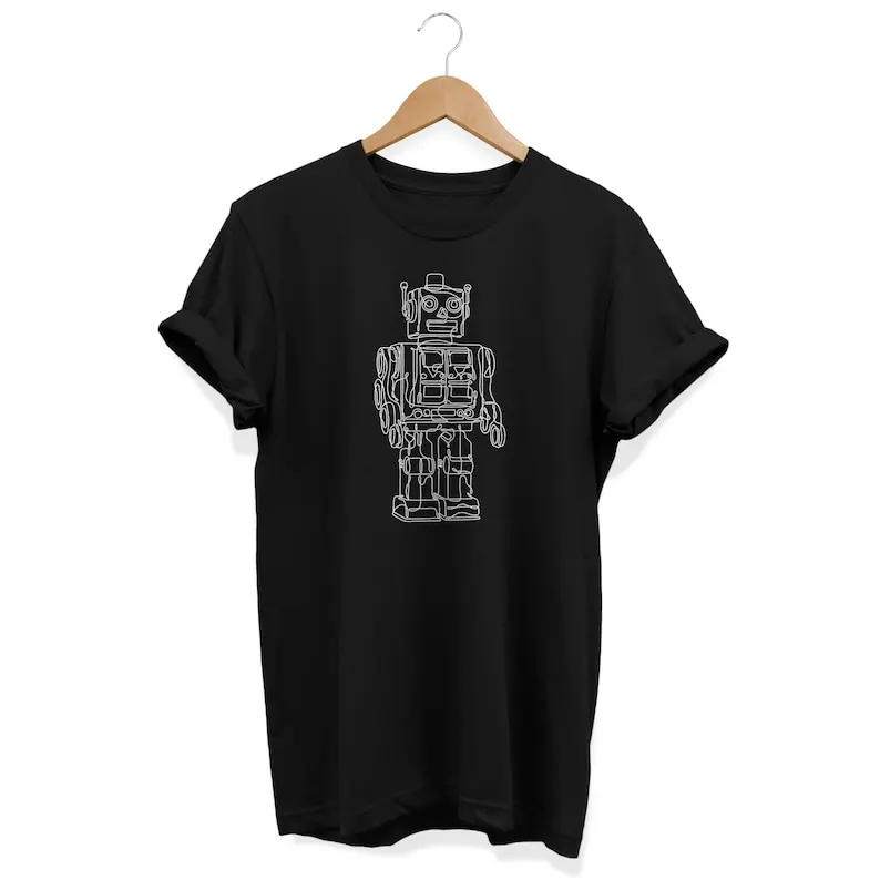 

Robot Art Retro Computer Sci-Fi Tee