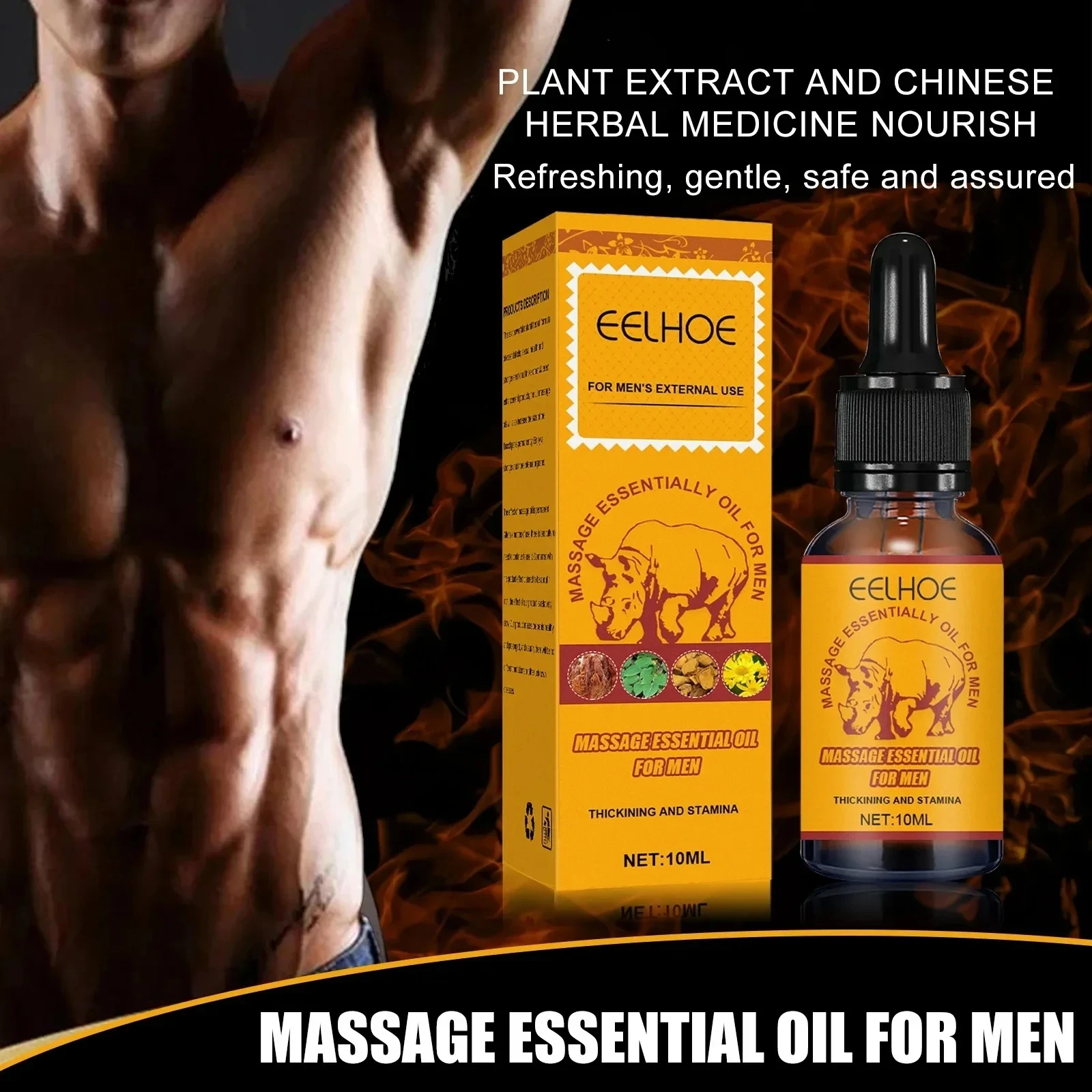 

Aceite Esencial de alta calidad para aumento y engrosamiento de hombres, aceite esencial para el crecimiento, mejora la función