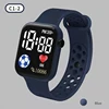 YIKAZE LED Digital Watch For Kids Boys Girls Disposible Sports Watches Silicone Strap Children Digital Electronic Watch Clock 4