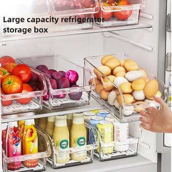 Clear Fridge Organizer Bins 2