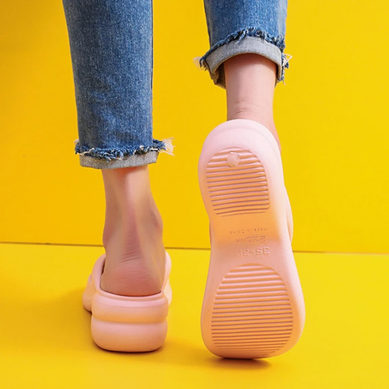 Thick Sole Wedges Flip Flops for Women Summer Clip Toe Platform Sandals Woman Non Slip Beach Slippers Outdoor Slides beach slippers women slippers women flip flops flip flops women sandals