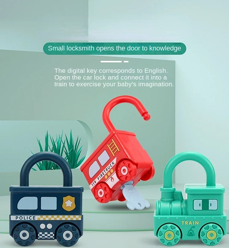 Number Recognition Matching Lock And Key Train Set – 6 Pieces 20 Number Recognition Matching Lock And Key Train Set – 6 Pieces