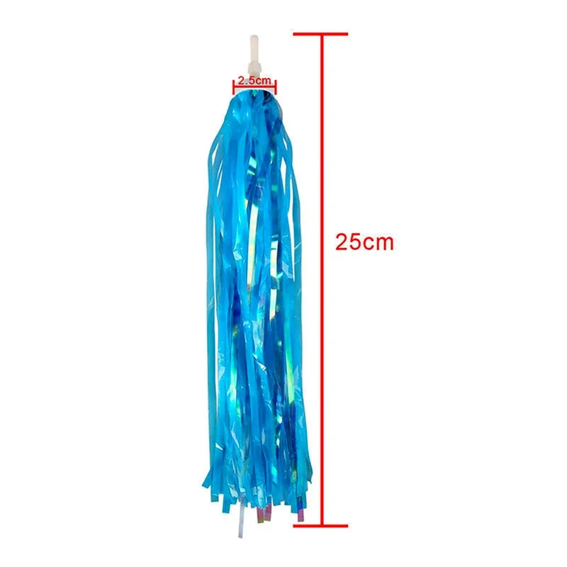 Bicycle Handlebar Bike Accessory Children Bicycle Handlebar Tassels Decoration For Cycling Tricycle Scooter Handlebar Streamers Tassels 3 Colors 2Pcs