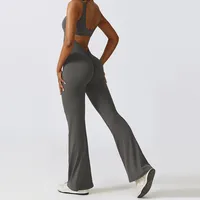 Sexy Back V Jumpsuit Gym Set Women Training Yoga Suit Sportswear Women Sports Jumpsuit Fitness Rompers Stretch Workout Bodysuits - Image 5