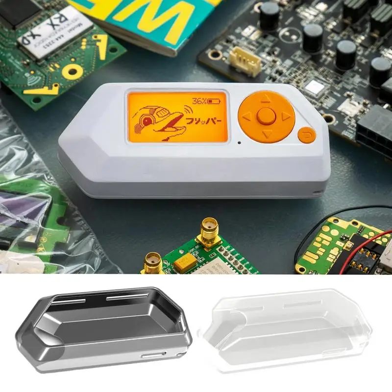 

For Flipper Zero protective case transparent soft rubber cover Electronic Toy Soft TPU Case Full Protective Frame For Electronic