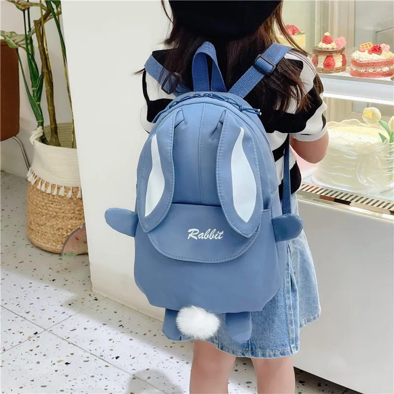Cute rabbit schoolbag girls kids school backpack bunny bookbag primary school boys satchel children animal pattern toys bags