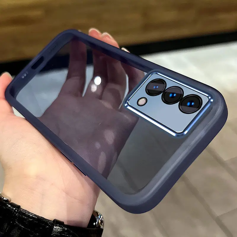 Luxury Soft Bumper Clear Back Phone Case Cover