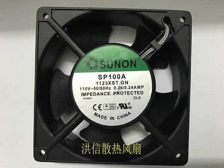 1 шт. SUNON fan SP100A 1123XST.GN AC115V 0.26A 12038 12cm алюминиевая рама