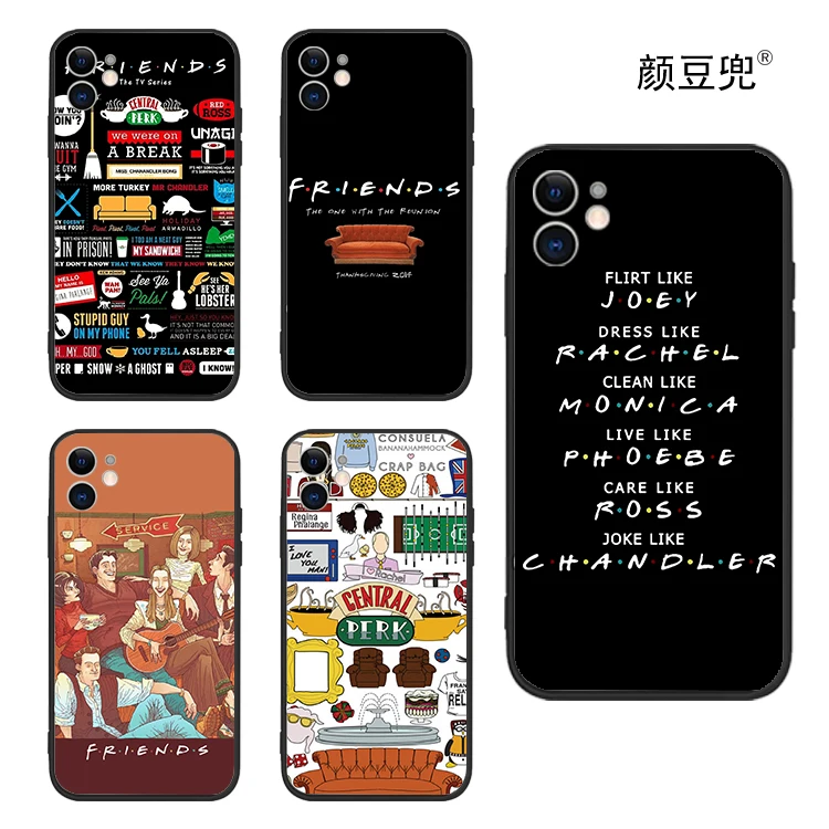 Friends Tv Anime Case Per Apple Iphone 14 13 12 11 Pro Max Mini Xs Max 8 Plus 6 6S Se Cover Custodia Morbida In Silicone 14Plus 2020 Soft