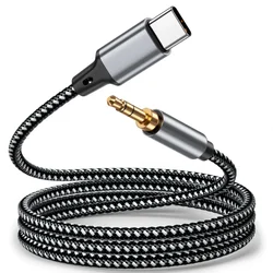 USB Type C to 3.5mm AUX Audio Adapter Cable - Hi - Fi Stereo Sound Connector - 2m (TYPE C to 3.5Mm)