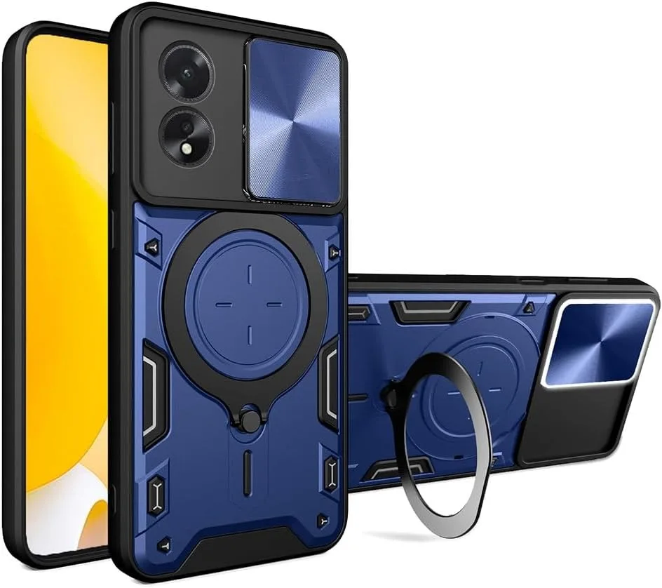 Kickstand Armor Shield Case with Lens Protection – Shockproof and Durable