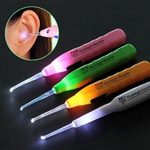 Ear Nose Cleaner Spoon LED Flashlight Baby Earwax Curette Picker Visual  Endoscope Earpick Booger Wax Remover Tweezer Forceps Set - AliExpress