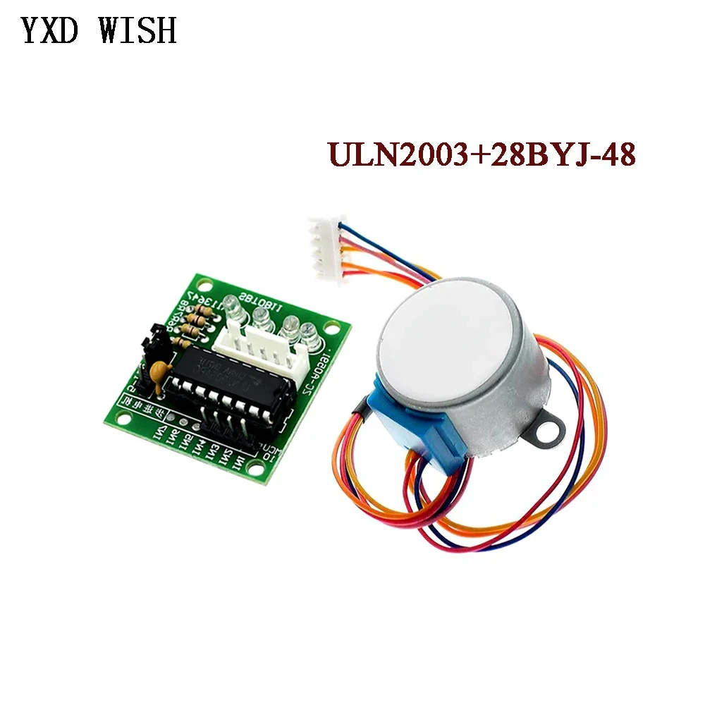 5pcs ULN2003 28BYJ-48 5V 12V Reduction Step Gear Stepper Motor 4 Phase Step Motor For arduino 5pcs + 5pcs Board stepper motor