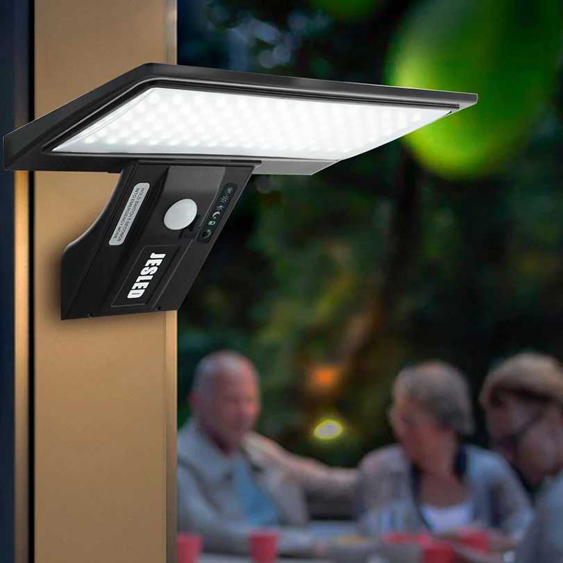 

Newest Solar Wall Lamp Outdoor Human Motion Sensor Waterproof 3 Modes Induction Leds Street Light for Decor Lighting Yard Garden